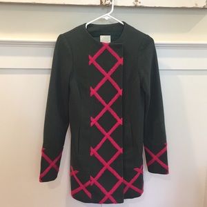 Anthropologie Tamarick lattice coat